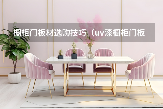 橱柜门板材选购技巧（uv漆橱柜门板优缺点）