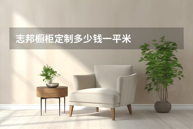 志邦橱柜定制多少钱一平米