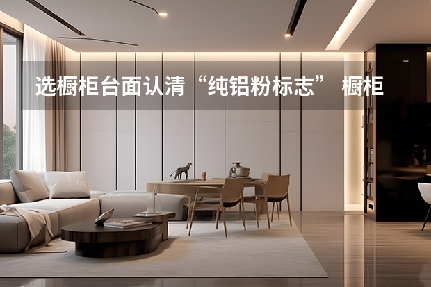 选橱柜台面认清“纯铝粉标志” 橱柜台面选哪种为好﹖