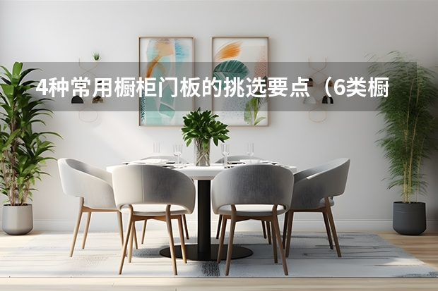 4种常用橱柜门板的挑选要点（6类橱柜门板材质比拼）