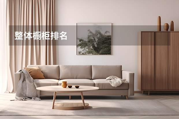 整体橱柜排名