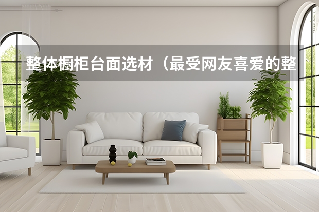 整体橱柜台面选材（最受网友喜爱的整体橱柜十大品牌）