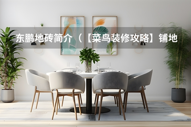 东鹏地砖简介（【菜鸟装修攻略】铺地砖的顺序）