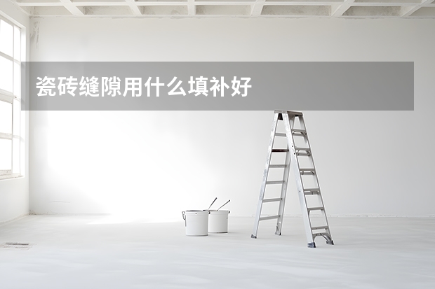 瓷砖缝隙用什么填补好