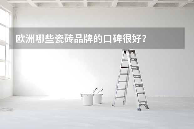 欧洲哪些瓷砖品牌的口碑很好？