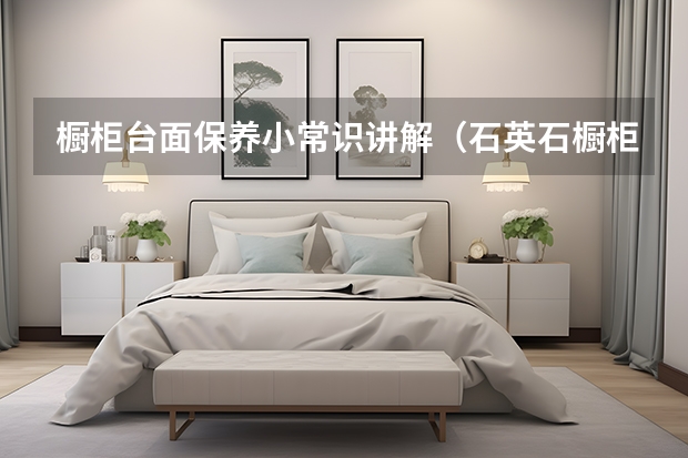 橱柜台面保养小常识讲解（石英石橱柜台面价格及品牌）