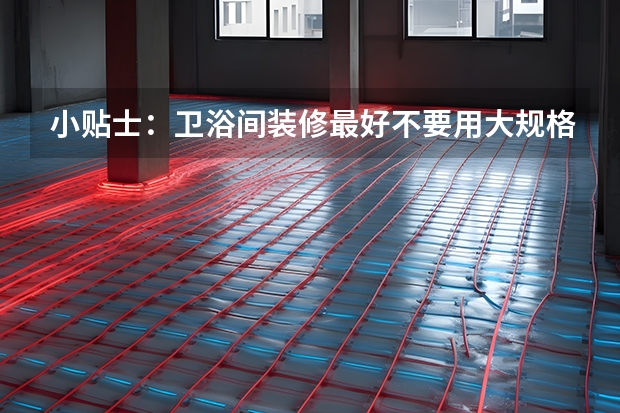 小贴士：卫浴间装修最好不要用大规格地砖（东鹏地砖简介）