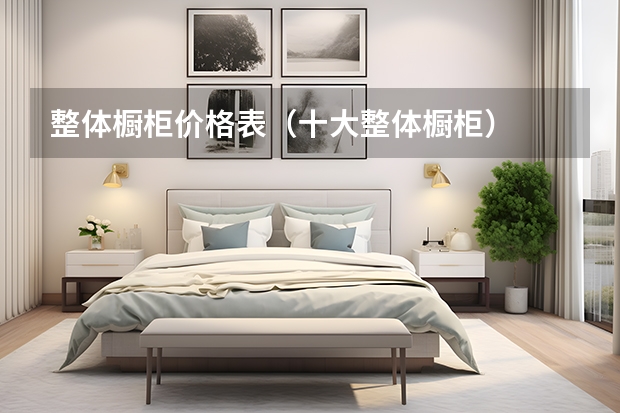 整体橱柜价格表（十大整体橱柜）