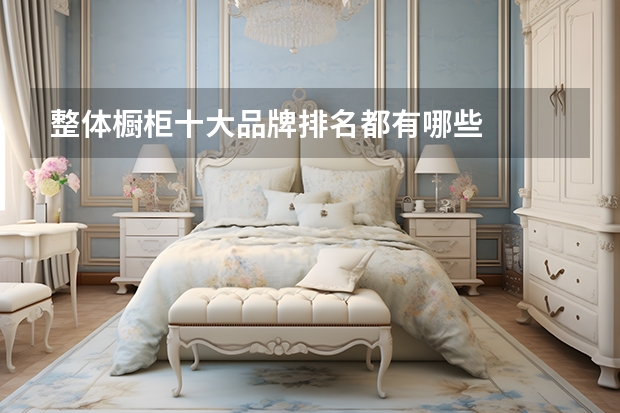 整体橱柜十大品牌排名都有哪些