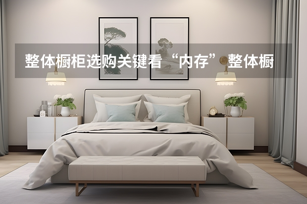整体橱柜选购关键看“内存” 整体橱柜的尺寸讲解