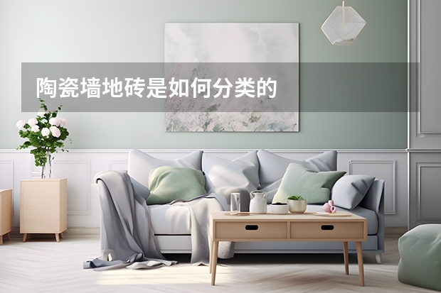 陶瓷墙地砖是如何分类的
