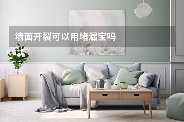墙面开裂可以用堵漏宝吗