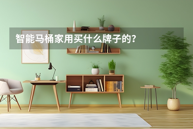 智能马桶家用买什么牌子的？