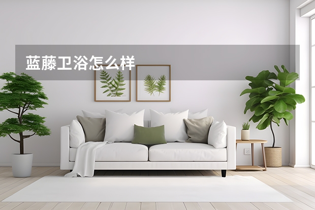 蓝藤卫浴怎么样
