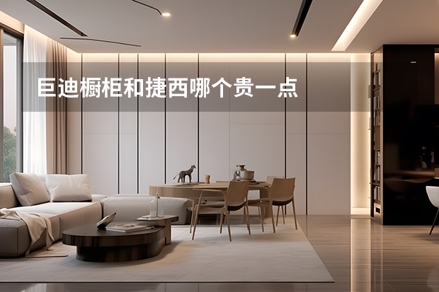 巨迪橱柜和捷西哪个贵一点