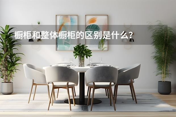橱柜和整体橱柜的区别是什么？