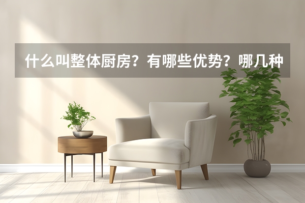 什么叫整体厨房？有哪些优势？哪几种类型