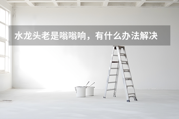 水龙头老是嗡嗡响，有什么办法解决