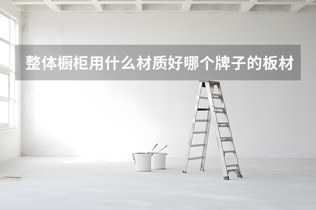 整体橱柜用什么材质好哪个牌子的板材更环保