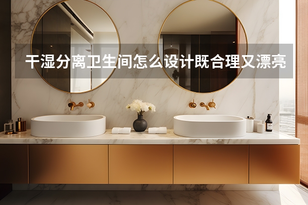 干湿分离卫生间怎么设计既合理又漂亮？