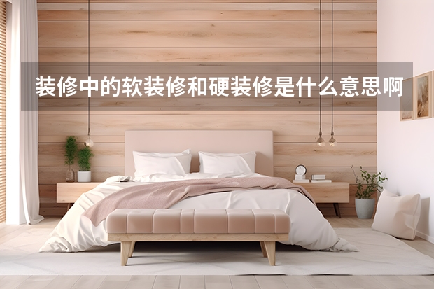 装修中的软装修和硬装修是什么意思啊？