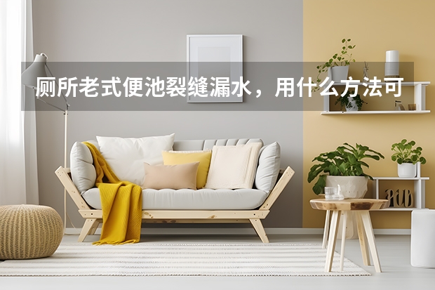 厕所老式便池裂缝漏水，用什么方法可以解决，急急急，求大家帮忙。市场已经没有这种便池换其它的还不行