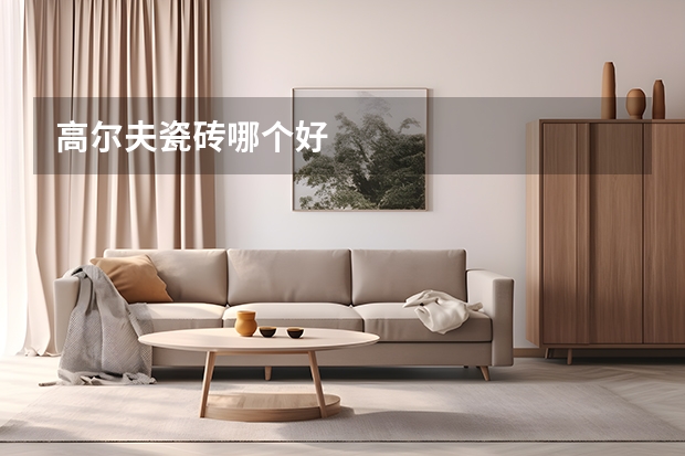 高尔夫瓷砖哪个好