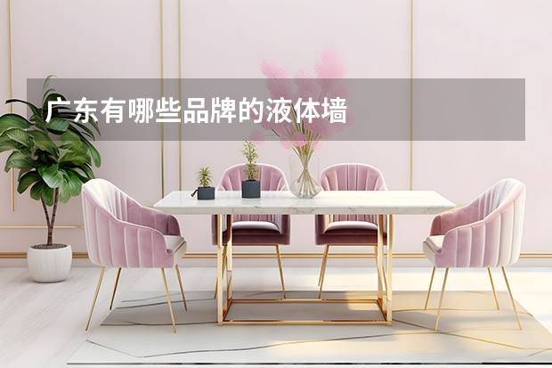 广东有哪些品牌的液体墙