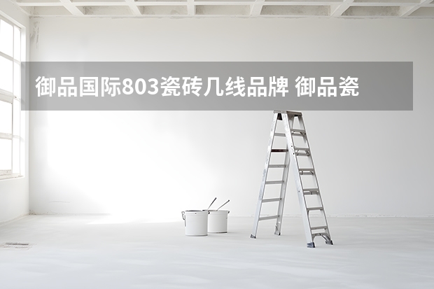 御品国际803瓷砖几线品牌 御品瓷砖背胶好不好