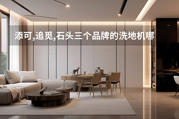 添可,追觅,石头三个品牌的洗地机哪个好用?