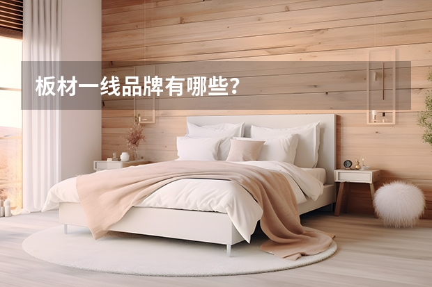 板材一线品牌有哪些？