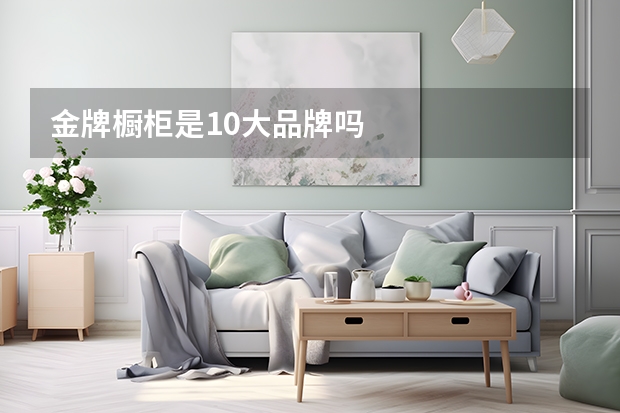 金牌橱柜是10大品牌吗