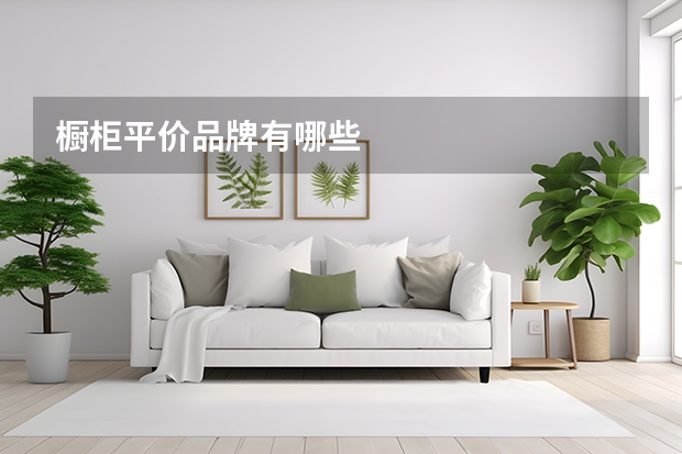 橱柜平价品牌有哪些