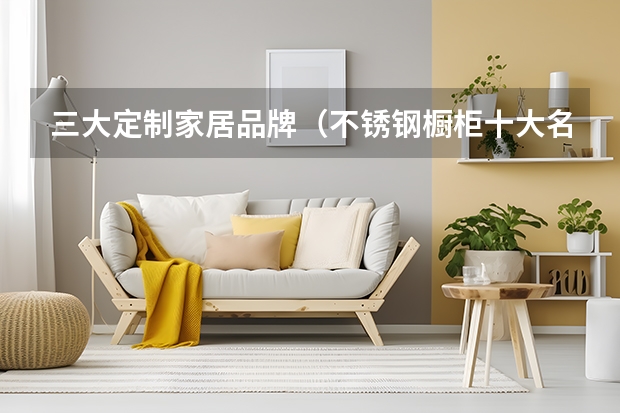 三大定制家居品牌（不锈钢橱柜十大名牌）