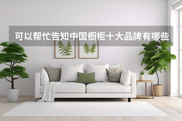 可以帮忙告知中国橱柜十大品牌有哪些？橱柜五金都有那些知名品牌？