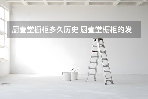 厨壹堂橱柜多久历史 厨壹堂橱柜的发展历程