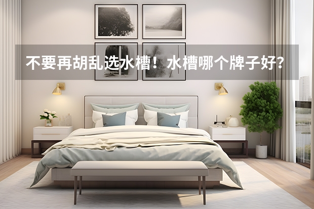 不要再胡乱选水槽！水槽哪个牌子好？水槽十大品牌排行榜！