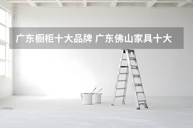广东橱柜十大品牌 广东佛山家具十大品牌排名