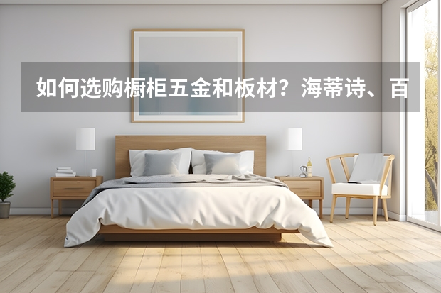 如何选购橱柜五金和板材？海蒂诗、百隆啥的听着好蒙