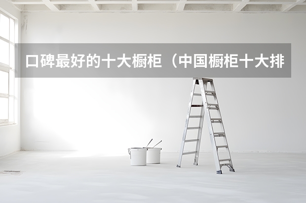 口碑最好的十大橱柜（中国橱柜十大排名橱柜一线品牌）