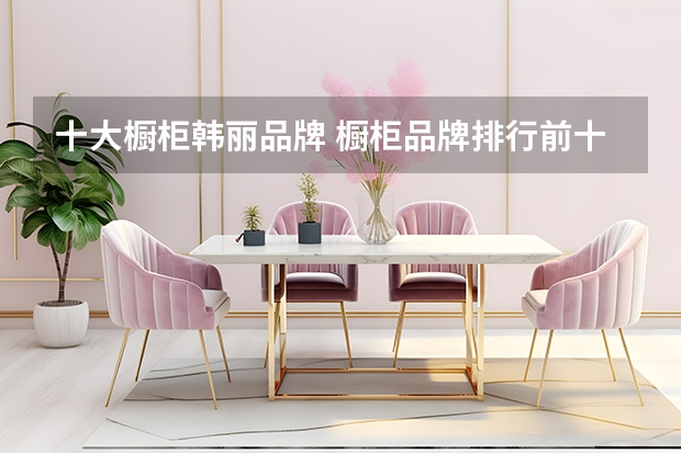 十大橱柜韩丽品牌 橱柜品牌排行前十名