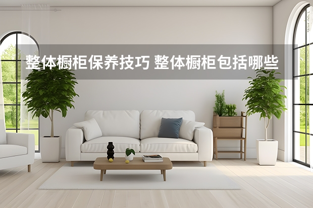 整体橱柜保养技巧 整体橱柜包括哪些