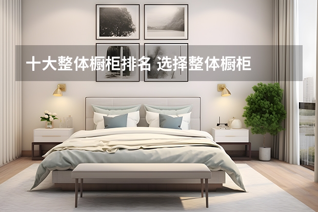 十大整体橱柜排名 选择整体橱柜