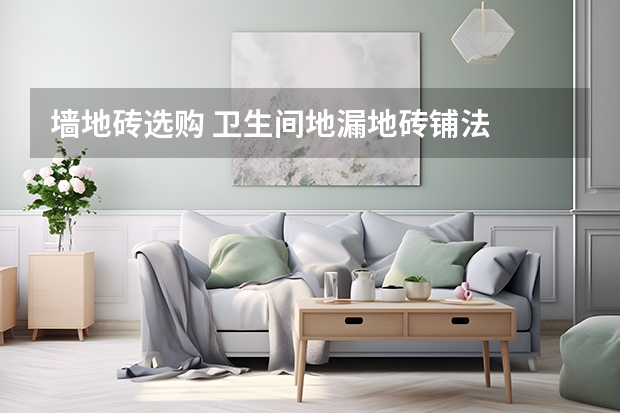 墙地砖选购 卫生间地漏地砖铺法