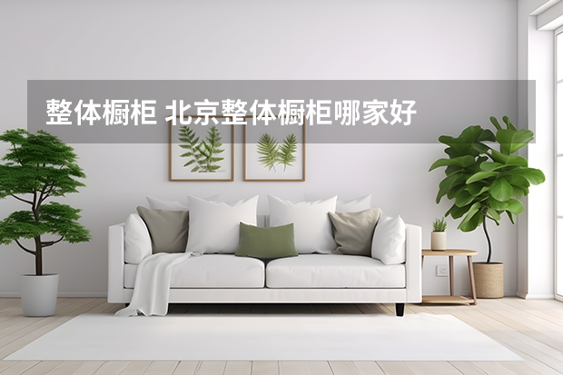 整体橱柜 北京整体橱柜哪家好