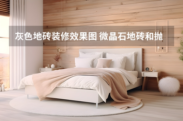 灰色地砖装修效果图 微晶石地砖和抛光砖哪个好