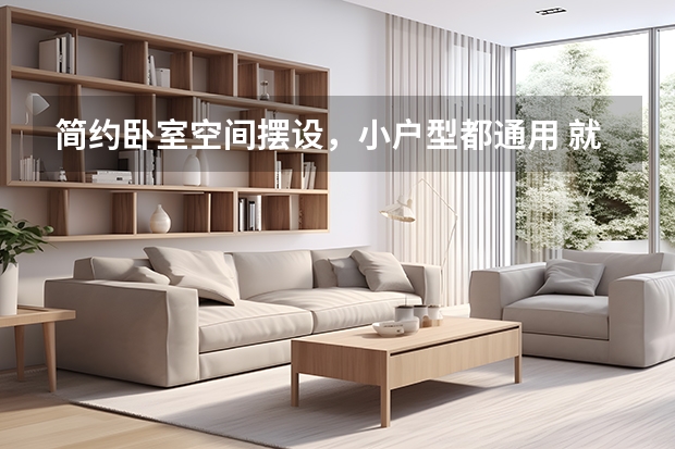 简约卧室空间摆设，小户型都通用 就是要你爽
