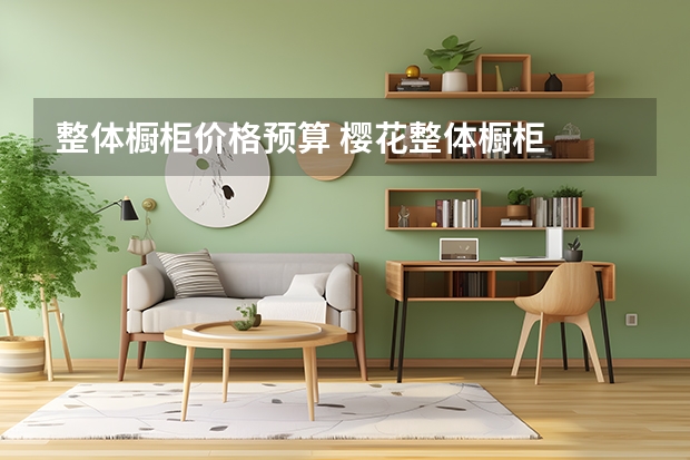 整体橱柜价格预算 樱花整体橱柜