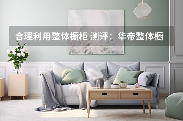 合理利用整体橱柜 测评：华帝整体橱柜
