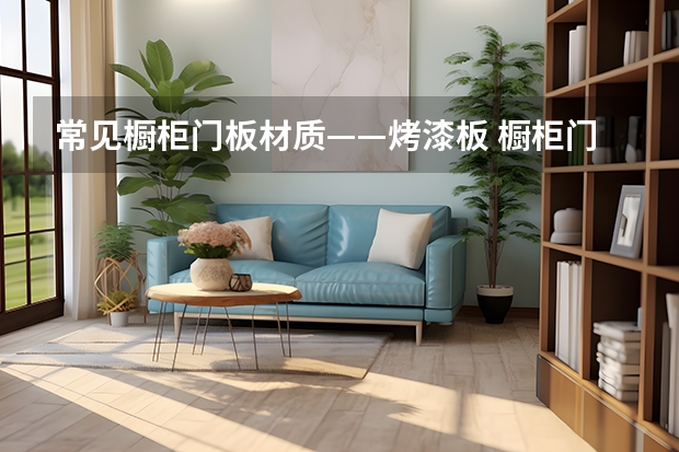 常见橱柜门板材质——烤漆板 橱柜门板全解析之双饰面板